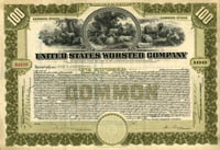 United States Worsted Co. - Stock Certificate